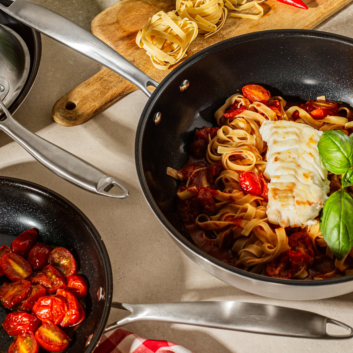 Anders Petter Signerat Wokkipannu 28 cm Ruostumaton teräs