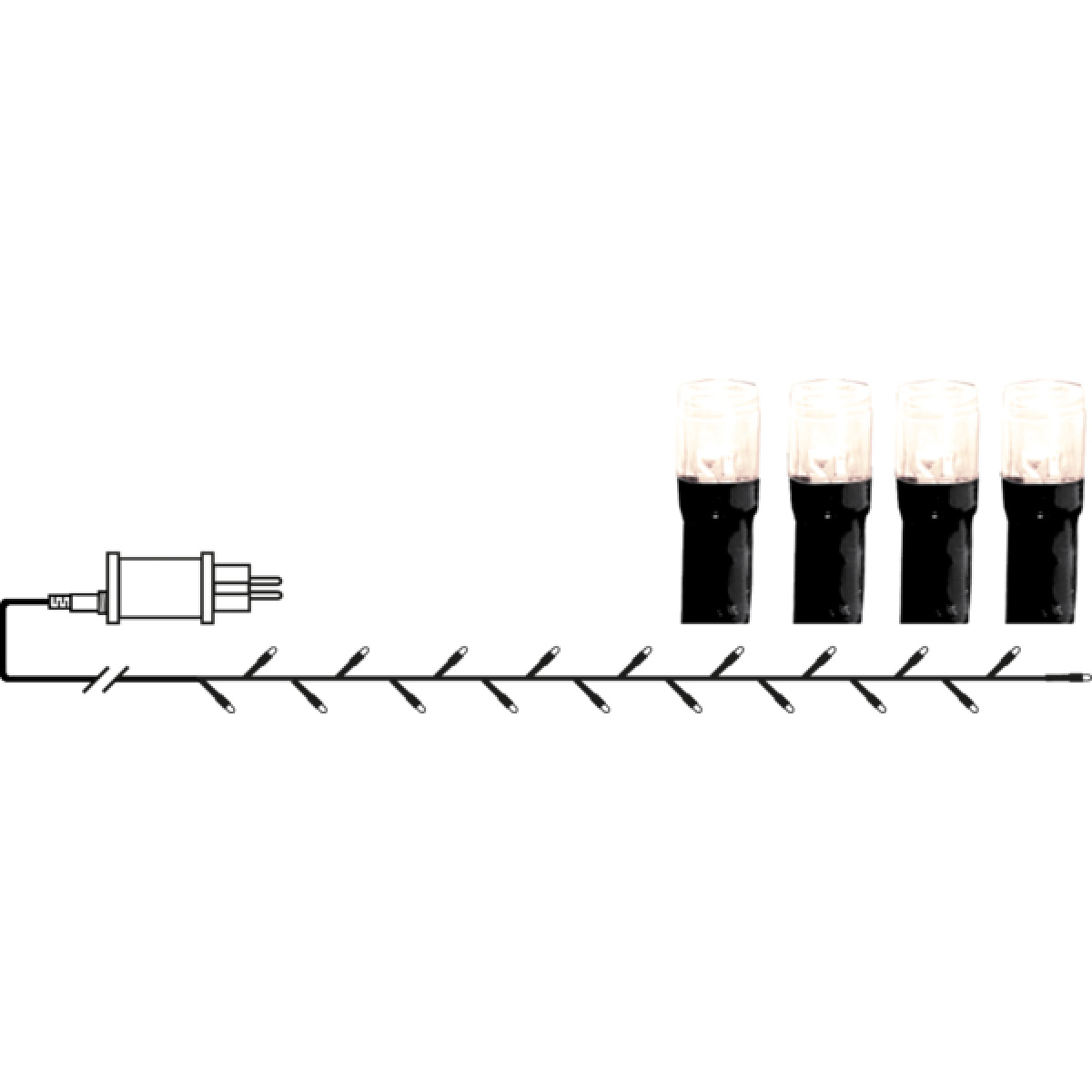 Star Trading Crispy Ice White ljusslinga 360 ljus