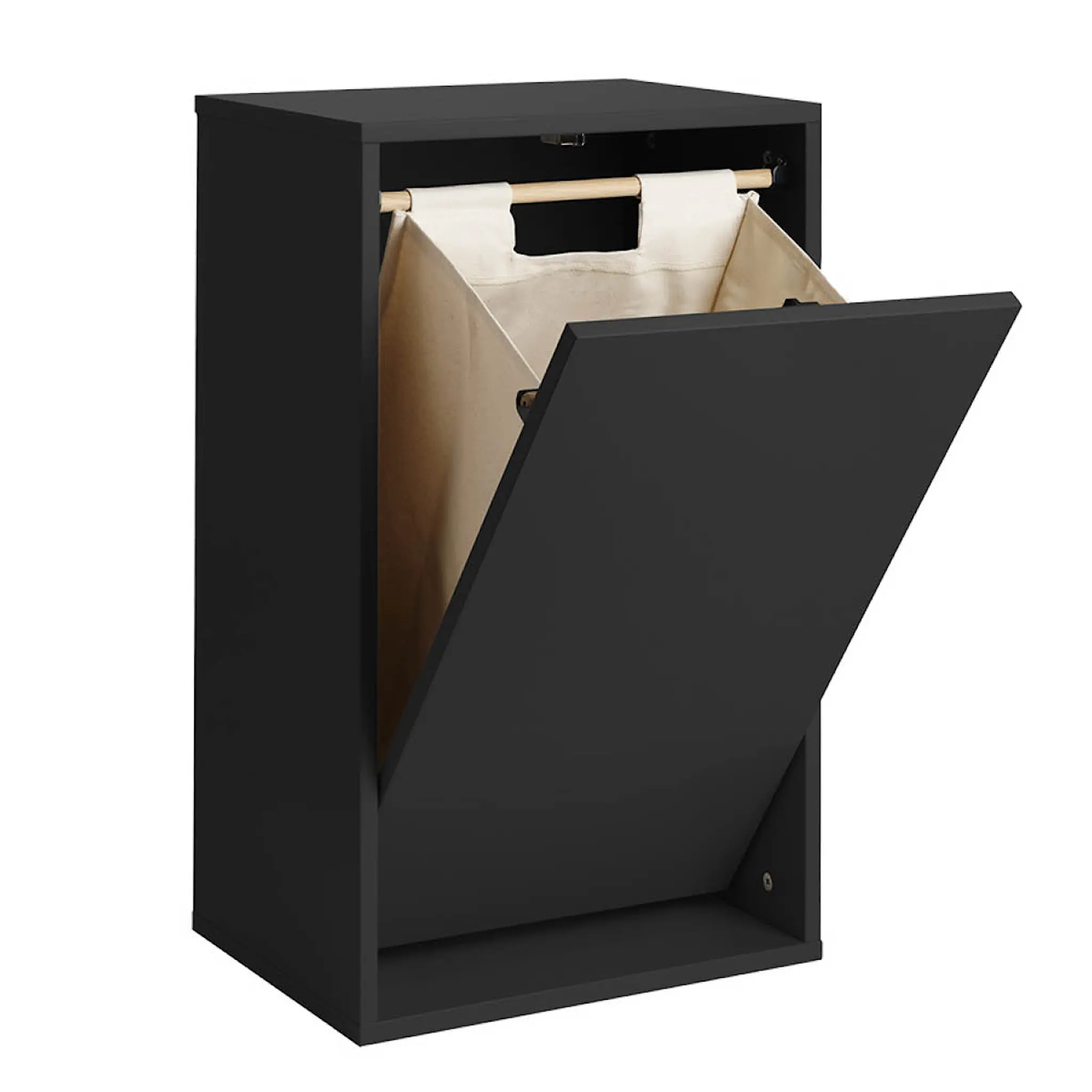 ReCollector Laundry Boks tvättkorg 30x43x70 cm Black Raven