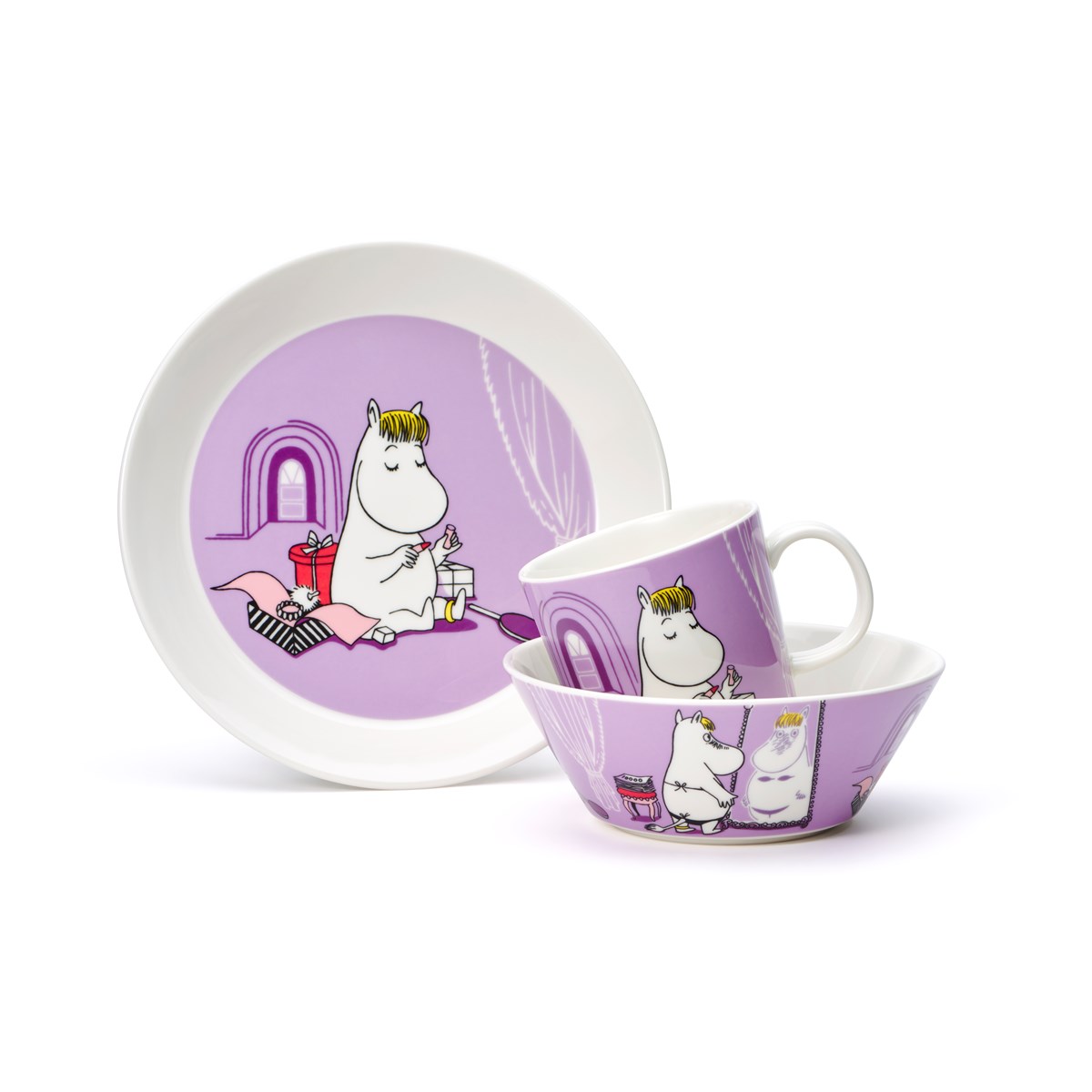 Moomin Arabia Asjett 19 cm Snorkfrøken lilla