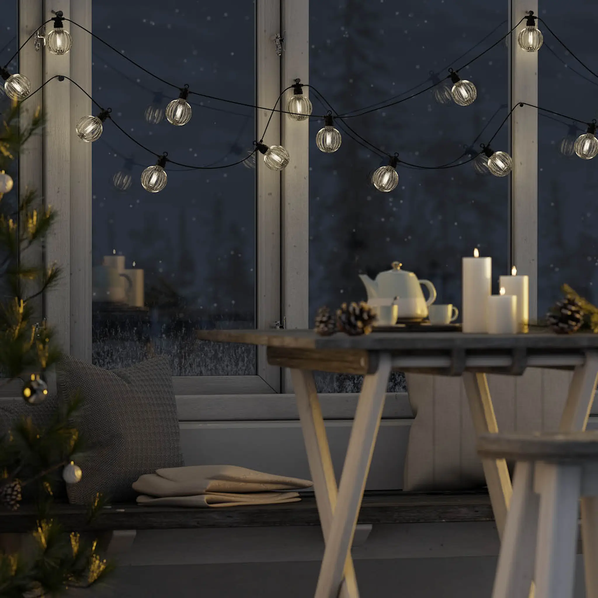 DeluxeHomeart LED Ljusslinga extra set small 3 m stripe