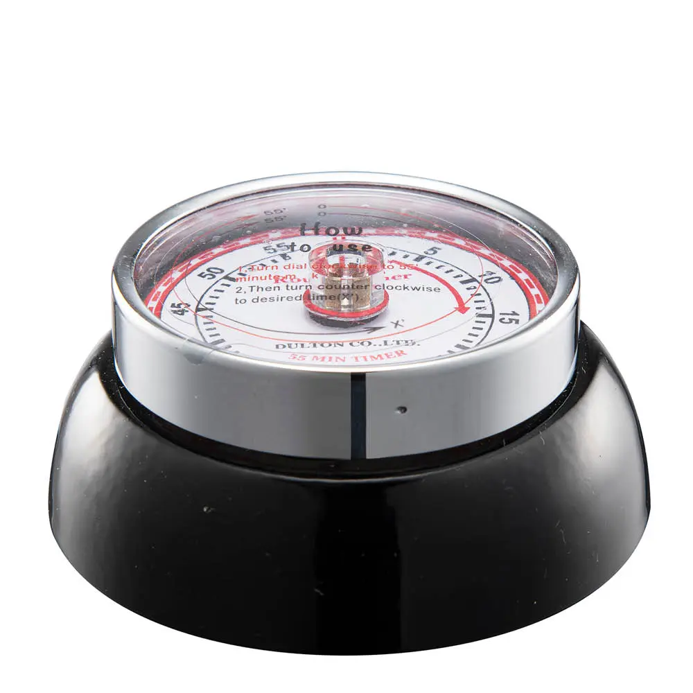 Dulton timer Ø7 cm svart