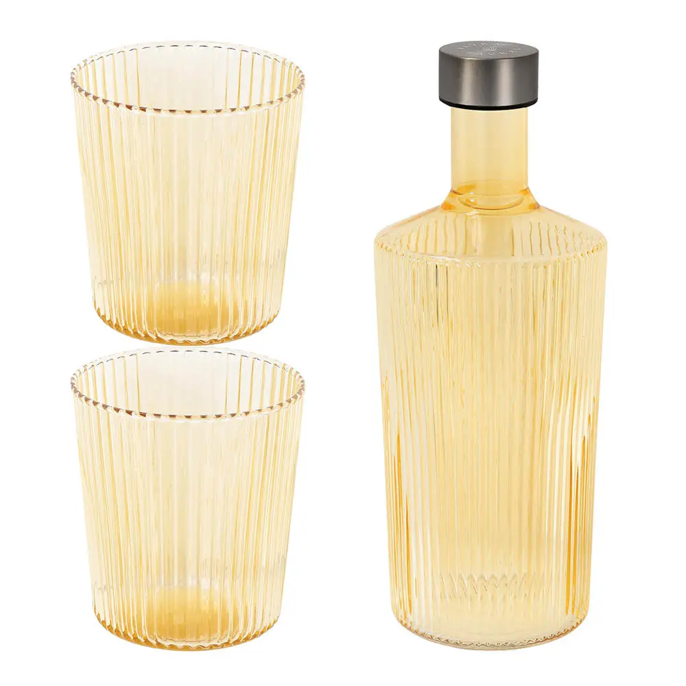 Ribbed Elegance Lahjapakkaus Cable 3 osaa Keltainen