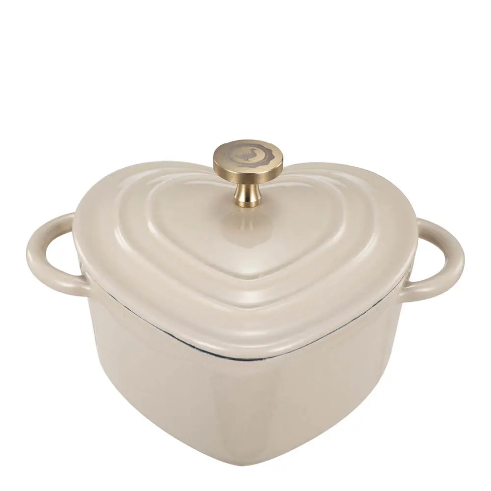 Stenfors minigryte 22 cl hjerte krem