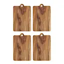 Skärbräda 20x13 cm 4-pack natur
