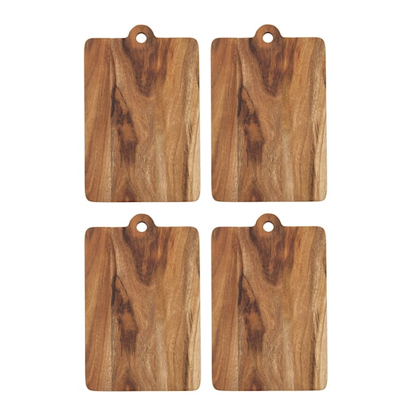 Skärbräda 20x13 cm 4-pack natur