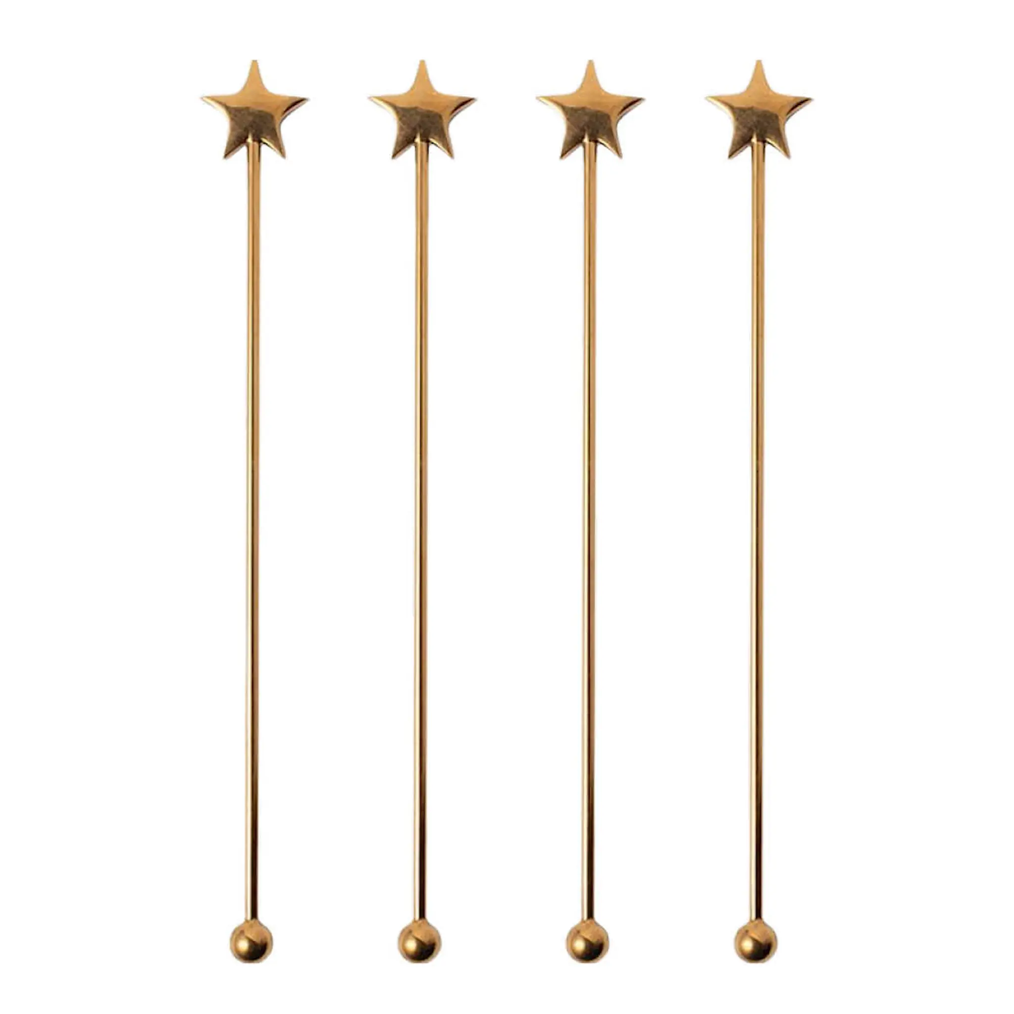 Vondels Cocktail Club Drinkkitikku Star 15,5 cm 4 kpl Teräs