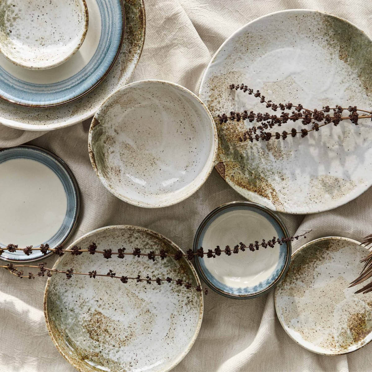 Tokyo Design Studio Yukishino Tayo skål 17x9 cm 0,9 L brun/vit