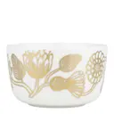 Oiva Tiara skål 25 cl vit/guld