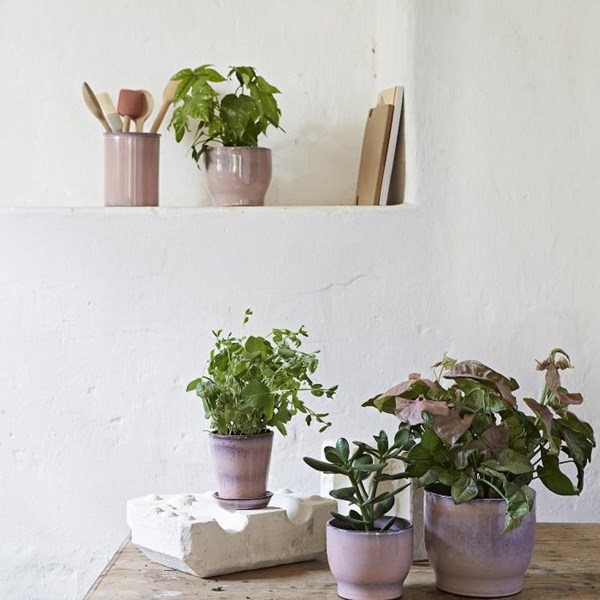 Knabstrup Keramik Potteskjuler Ø14,5 cm rosa