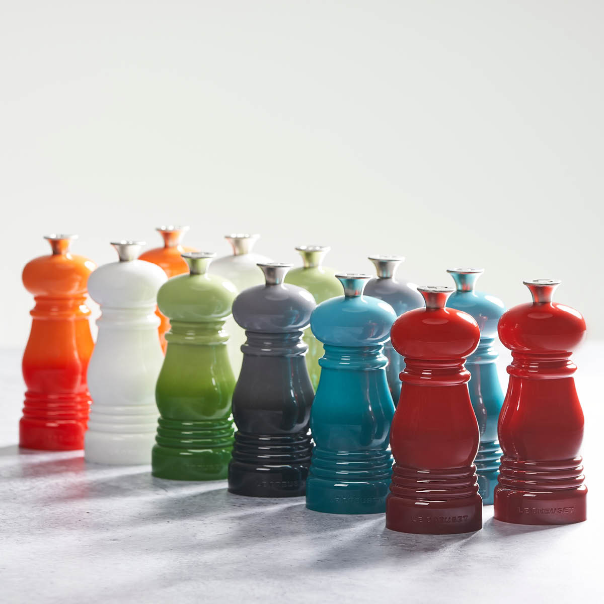 Le Creuset Salt- og pepperkvernsett 11 cm cerise