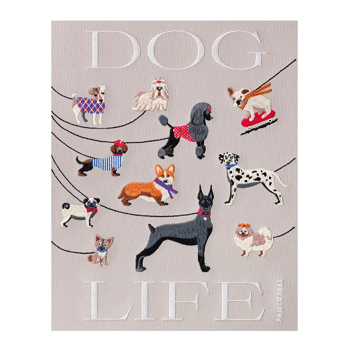 Printworks Broderat fotoalbum 33x27 cm Dog Life