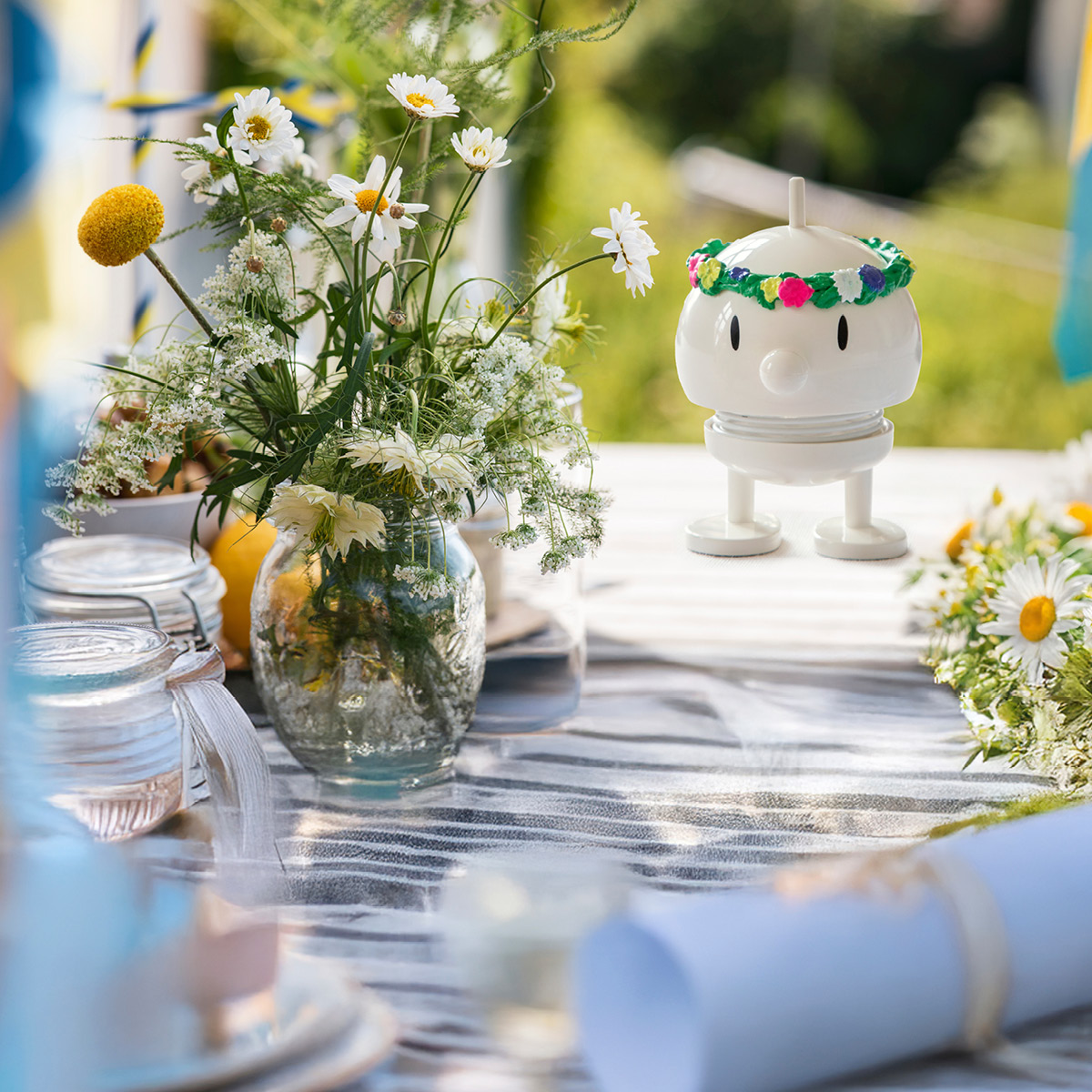 Hoptimisten Bumble midsommar liten hvit
