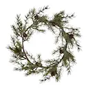 Frost krans 35 cm grön