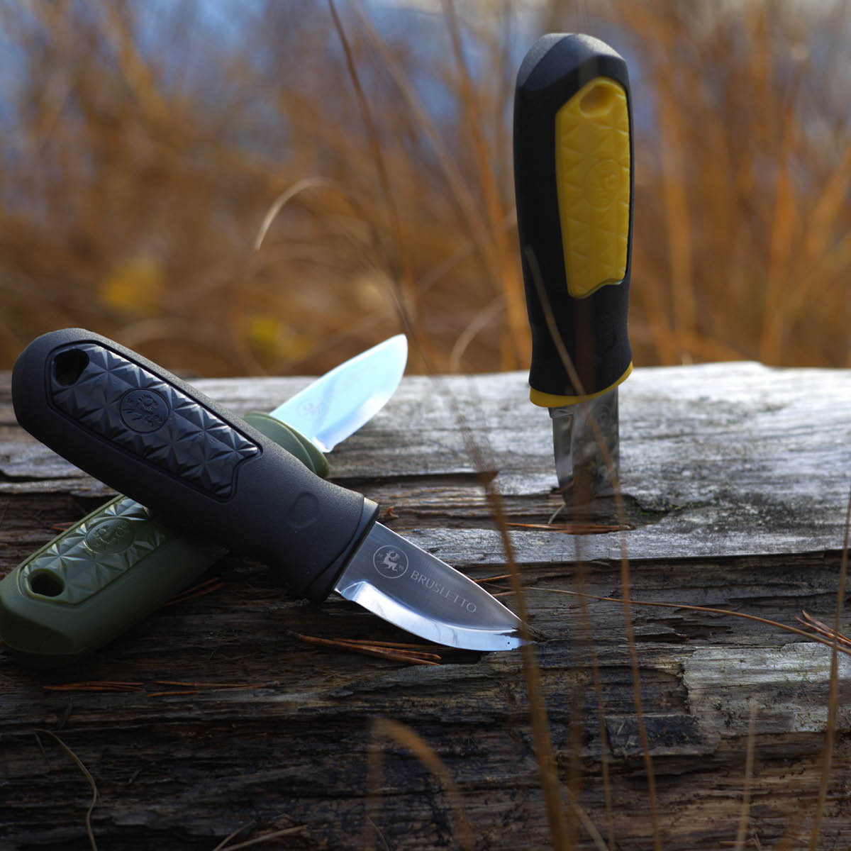 Brusletto Kongla allroundkniv 15,5 cm gul/svart