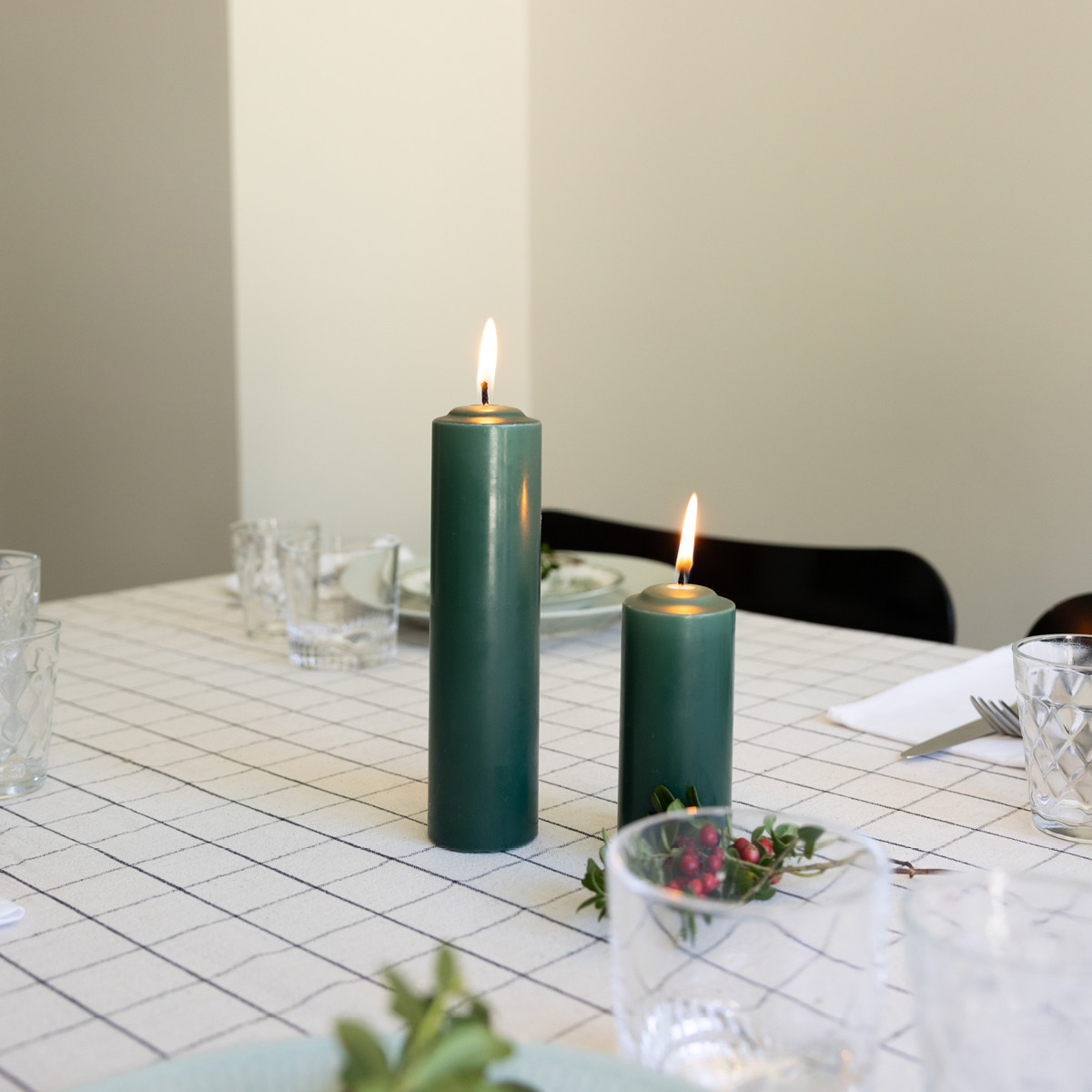 Liljeholmens Gilleljus Pöytäkynttilä 20 cm Vihreä