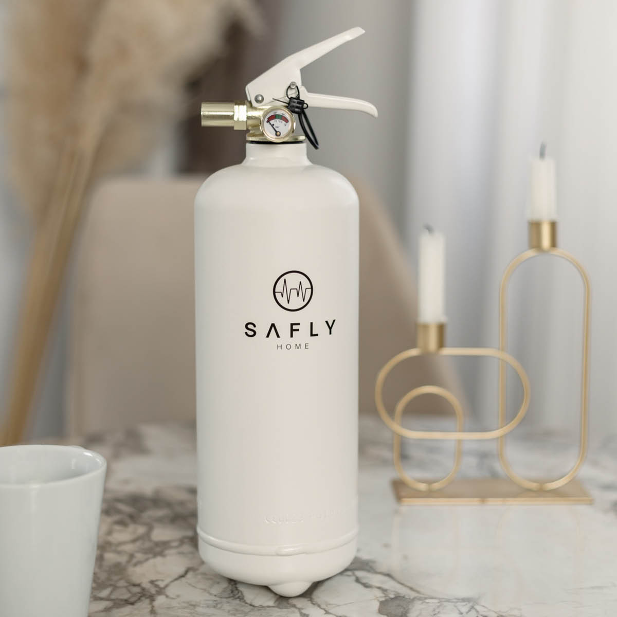 Safly Brandsläckare 2 kg vit