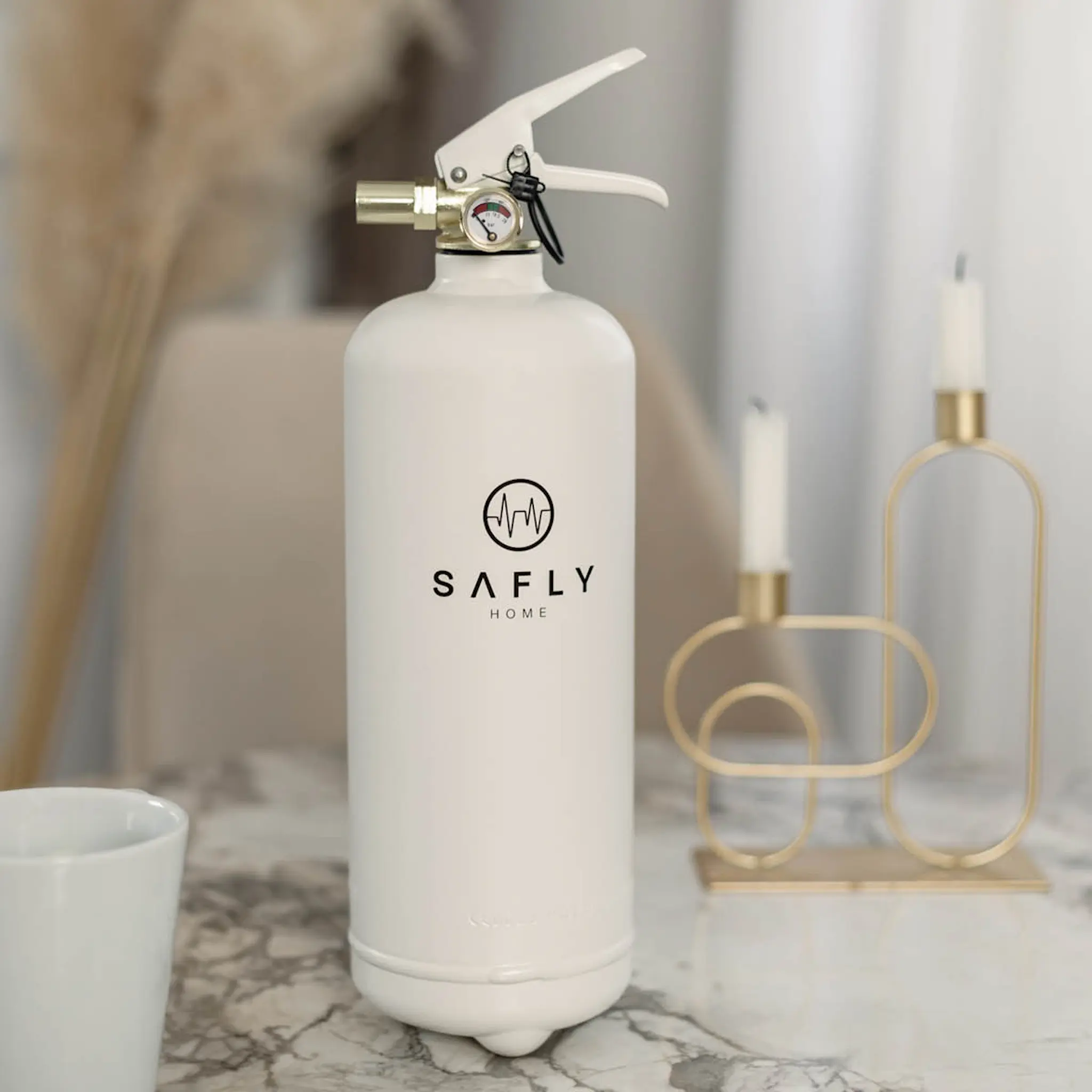 Safly Brandsläckare 2 kg vit