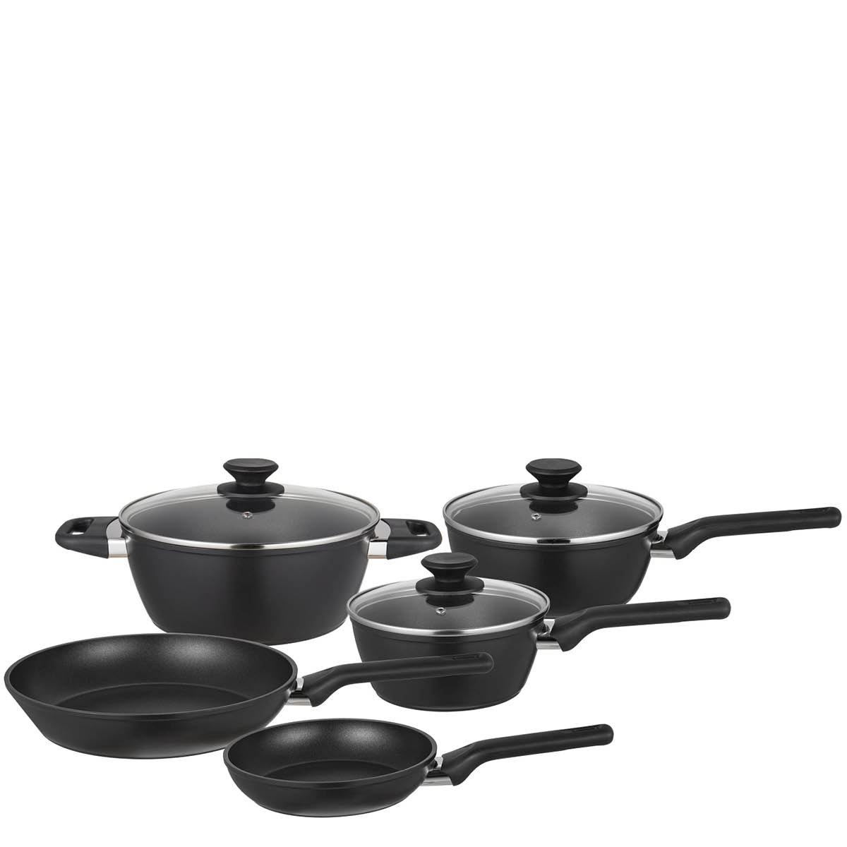 Modern House Kitchen Essentials Grytset 5 delar Svart