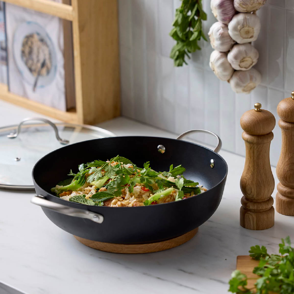Pillivuyt Gourmet Douron gryteunderlag 20 cm eik