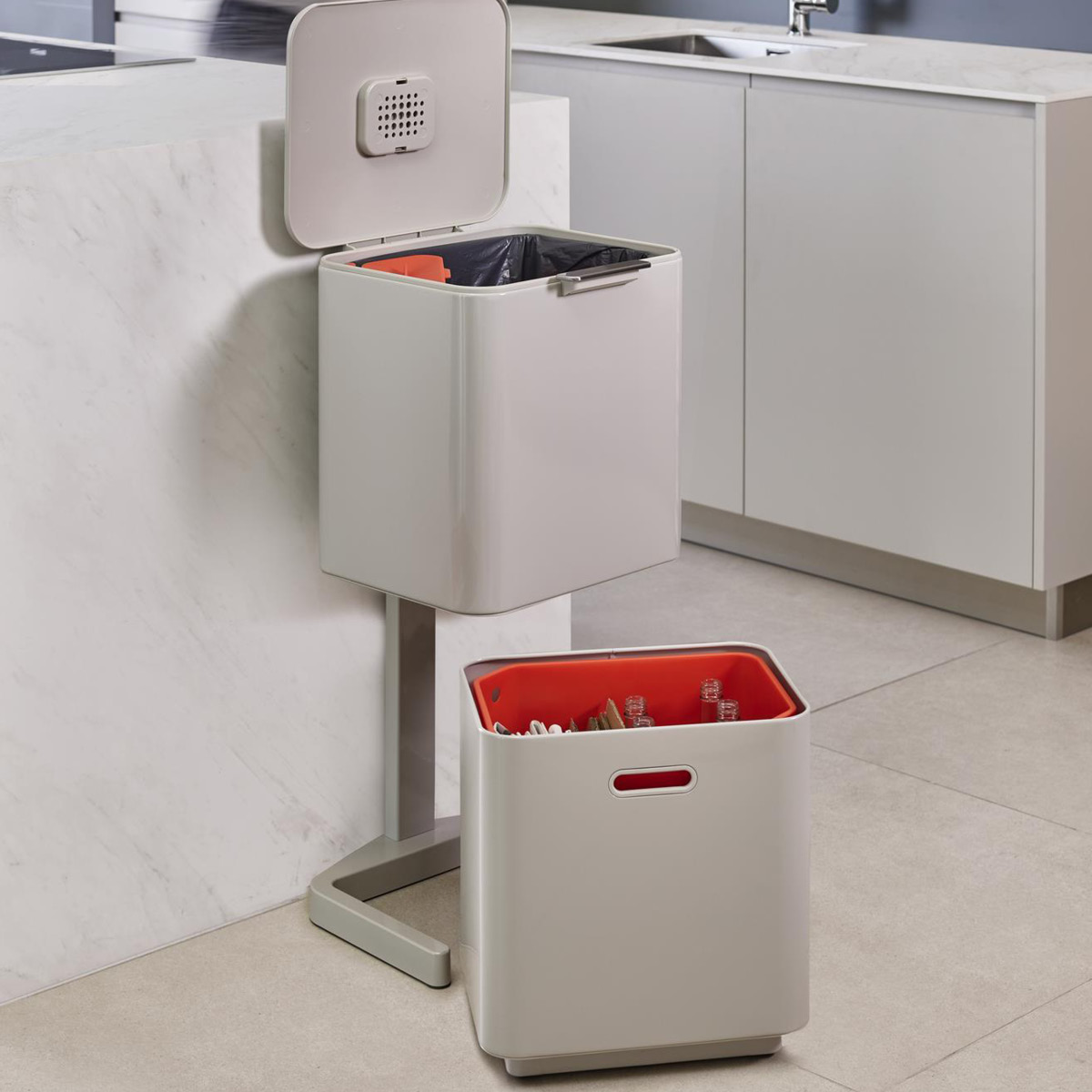 Joseph Joseph Totem Avfallsbehållare 60 L Vit