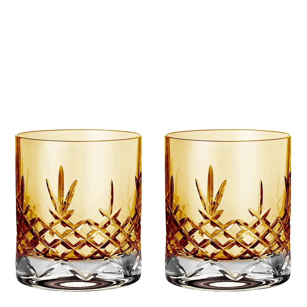 Crispy Lowball Lasi 38 cl 2 kpl Keltainen