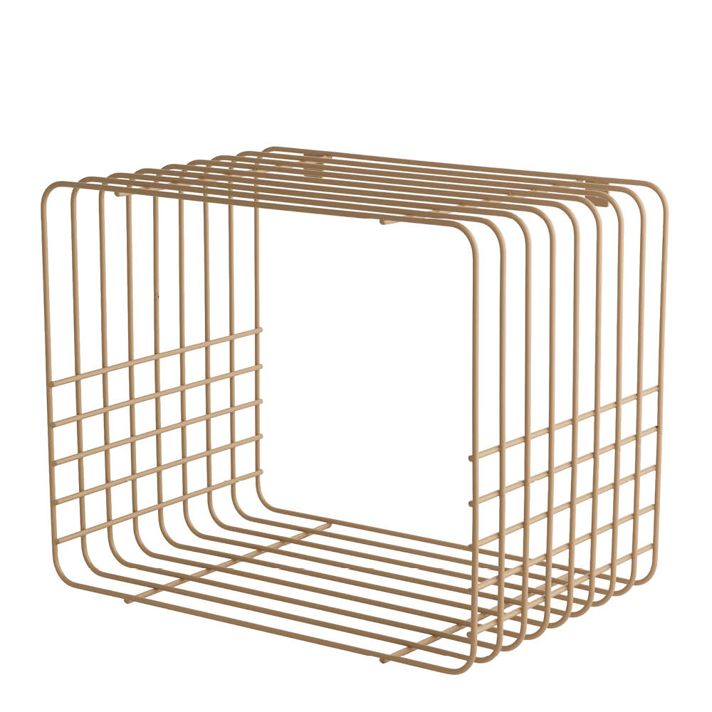 Mette Ditmer Wire hylla 38x26x31 cm sand