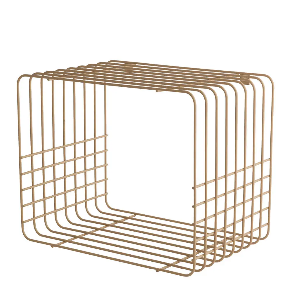 Wire hylle 38x26x31 cm sand