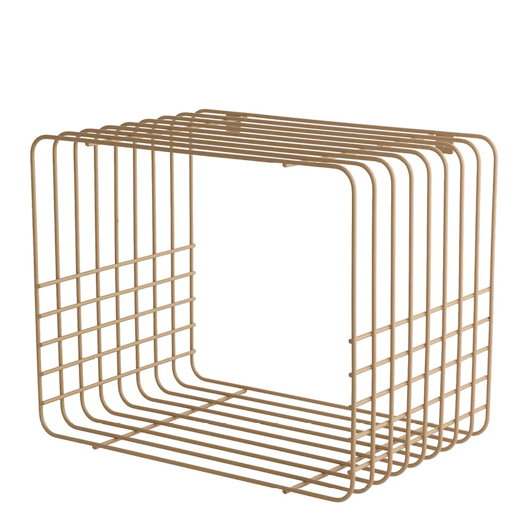 Mette Ditmer Wire hylla 38x26x31 cm sand