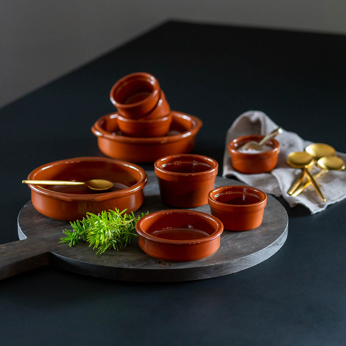 Regas Tapasskål 11,5 cm 17,5 cl brun