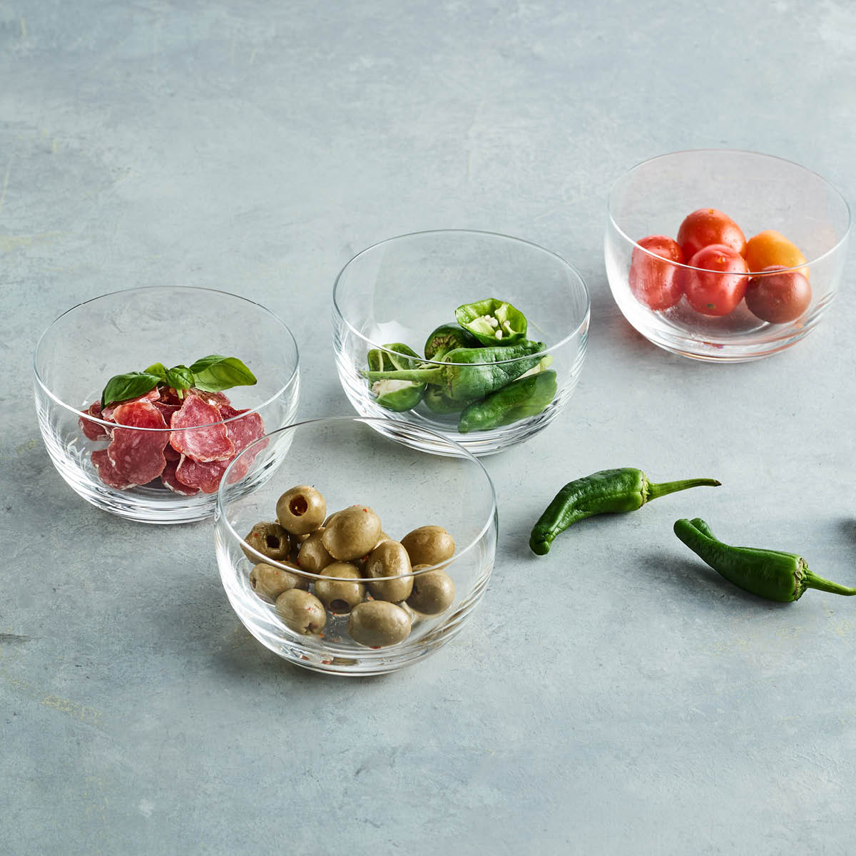 Modern House Time Kulho 10,5 cm 4 kpl Kirkas