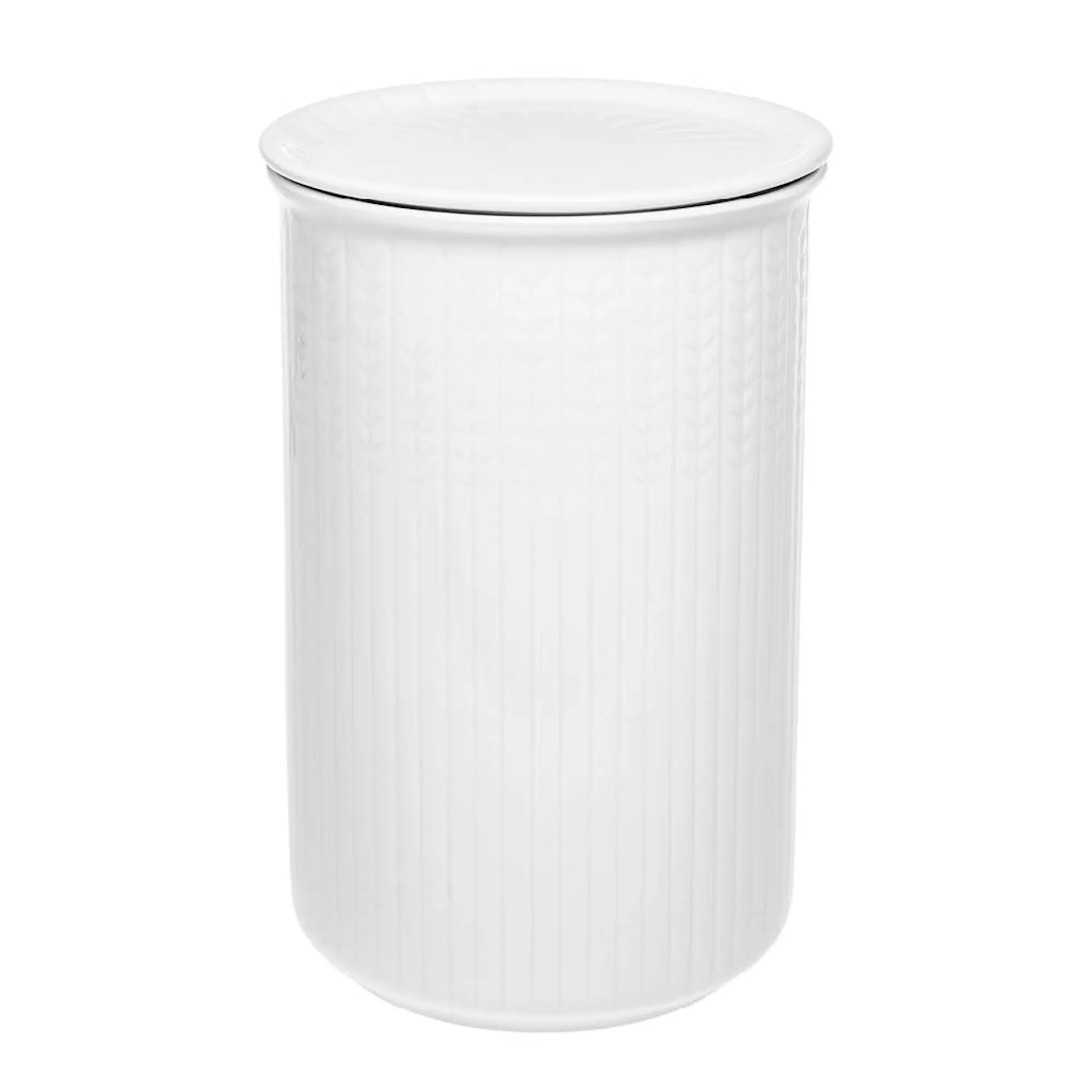 Rörstrand Swedish Grace krukke L 1,3L snø/hvit