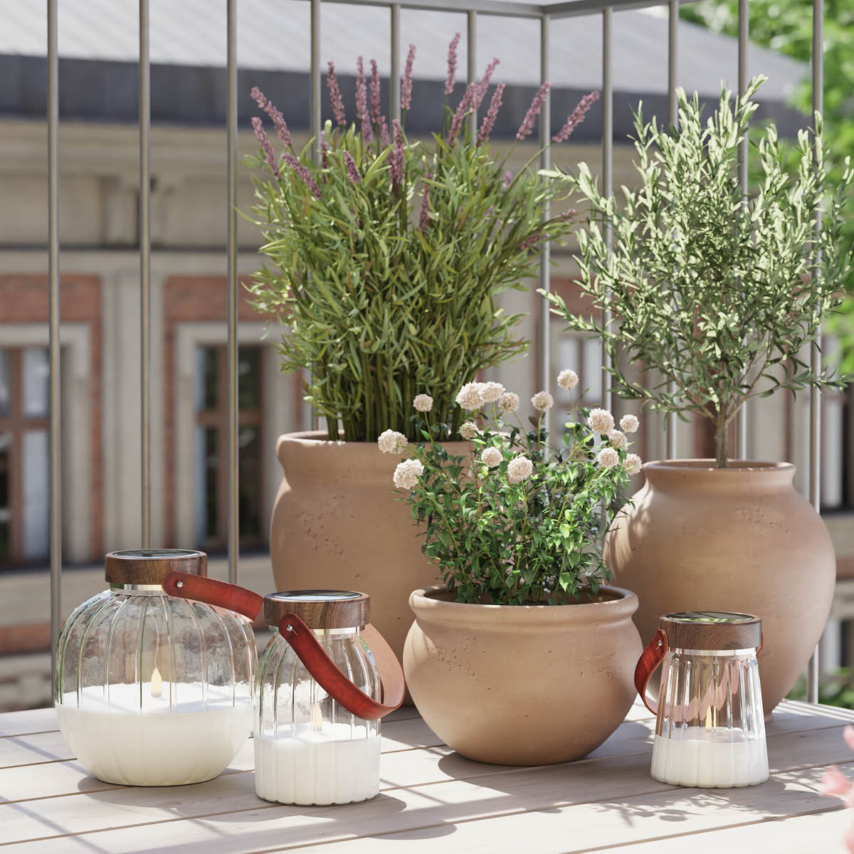 DeluxeHomeart LED glass lanterne 12 x 13 cm solcelledrevet