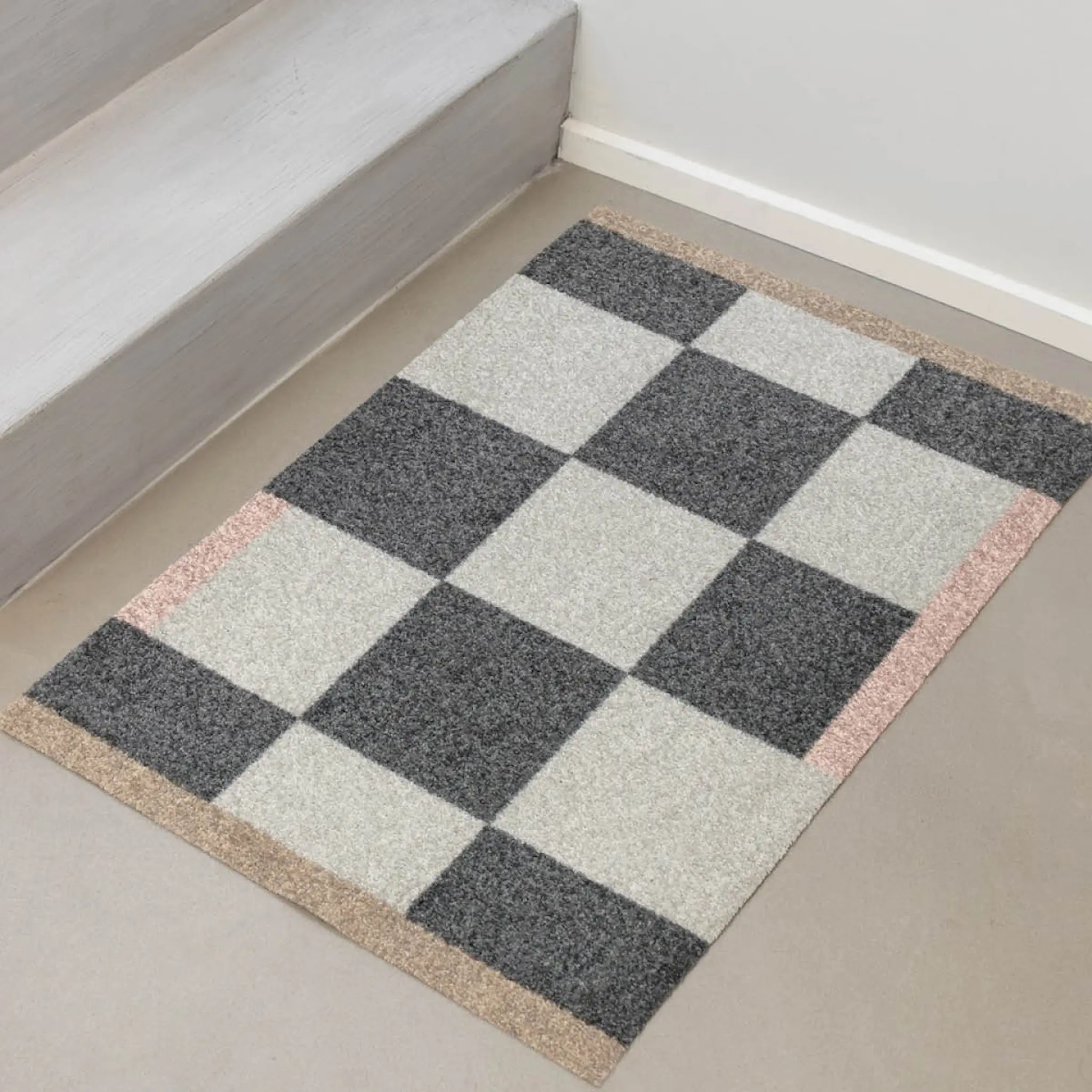Mette Ditmer Square dørmatte 80x55 cm mørk grå