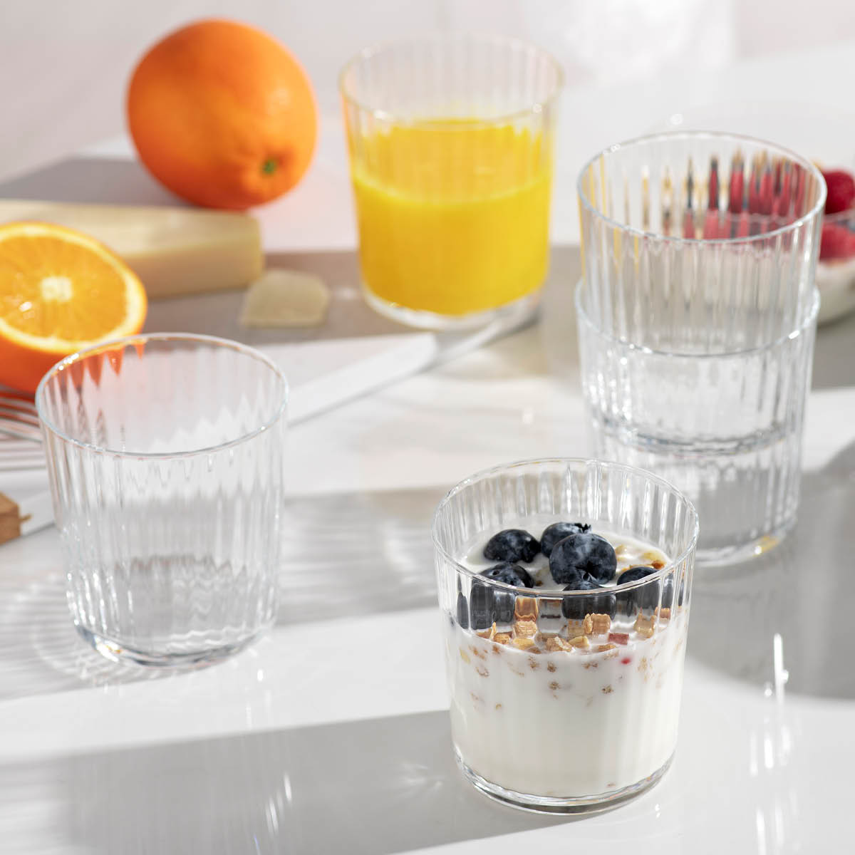 Modern House Aqua vannglass 35 cl 6-pack klar