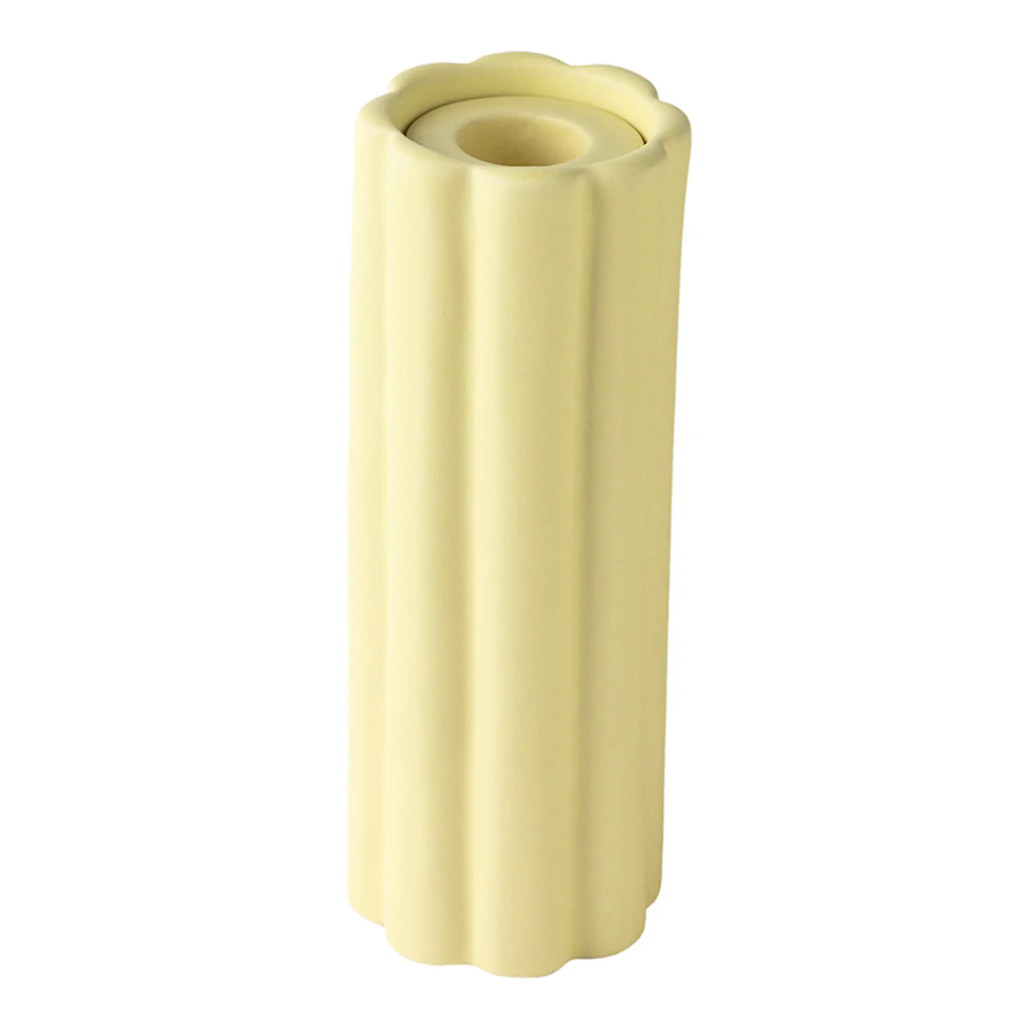 PotteryJo Birgit Vas/Ljusstake 17 cm Pale Yellow