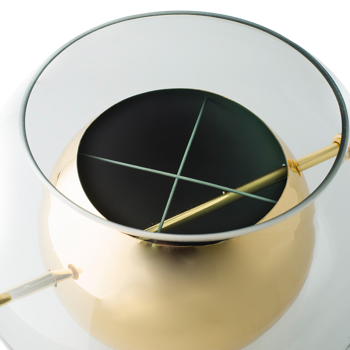 Klong Alba vase rund 30 cm messing