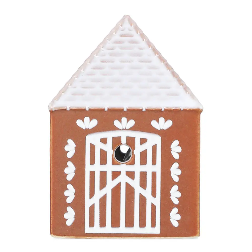 Gingerbread kynttilätalo Mökki LED 7,5 ruskea