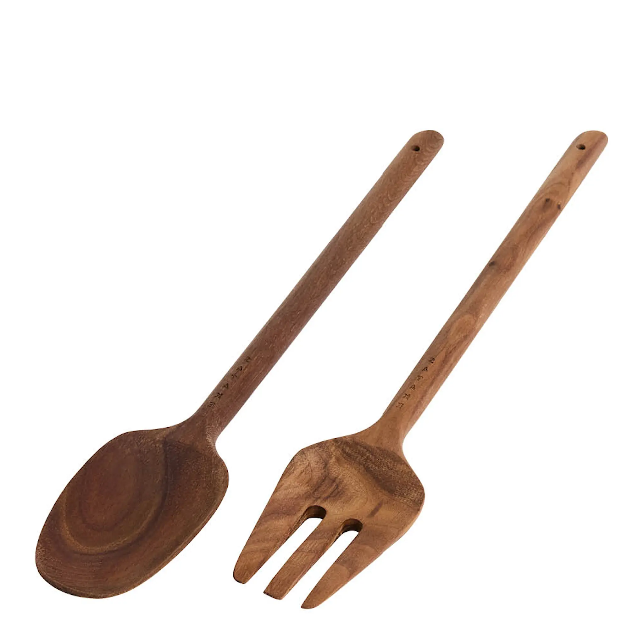 Satake Salaattiottimet 33 cm 2 osaa Pähkinäpuu