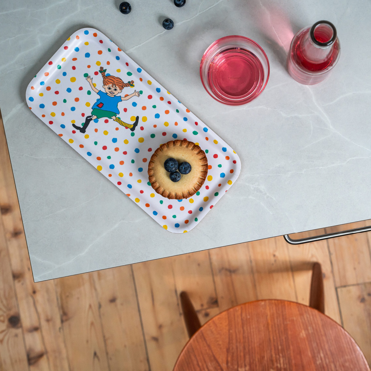 Muurla Pippi bricka 27x13 cm hoppsansa