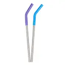 Sugrör 2-pack 8 mm flerfärgad