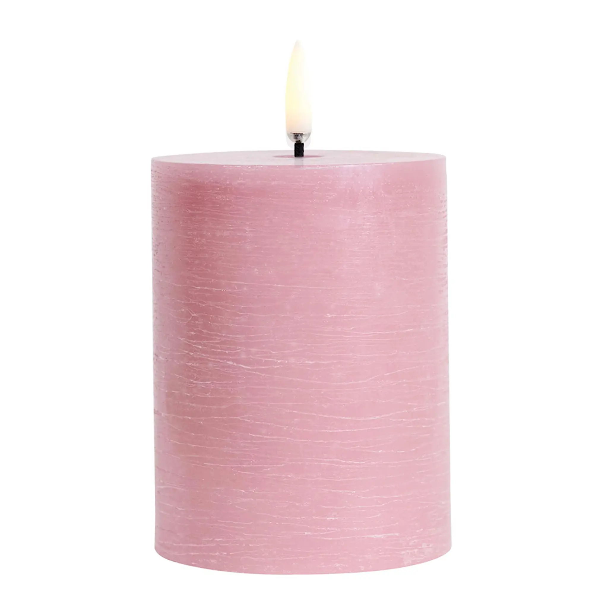 Uyuni Lighting Pillar LED-stearinljus 7,8x10,1 cm rosa