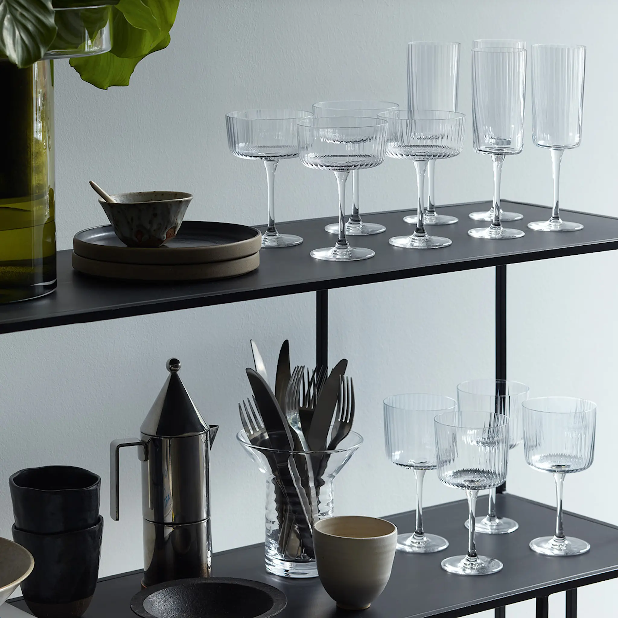 LSA International Gio Line champagneglas 21 cl 4-pack