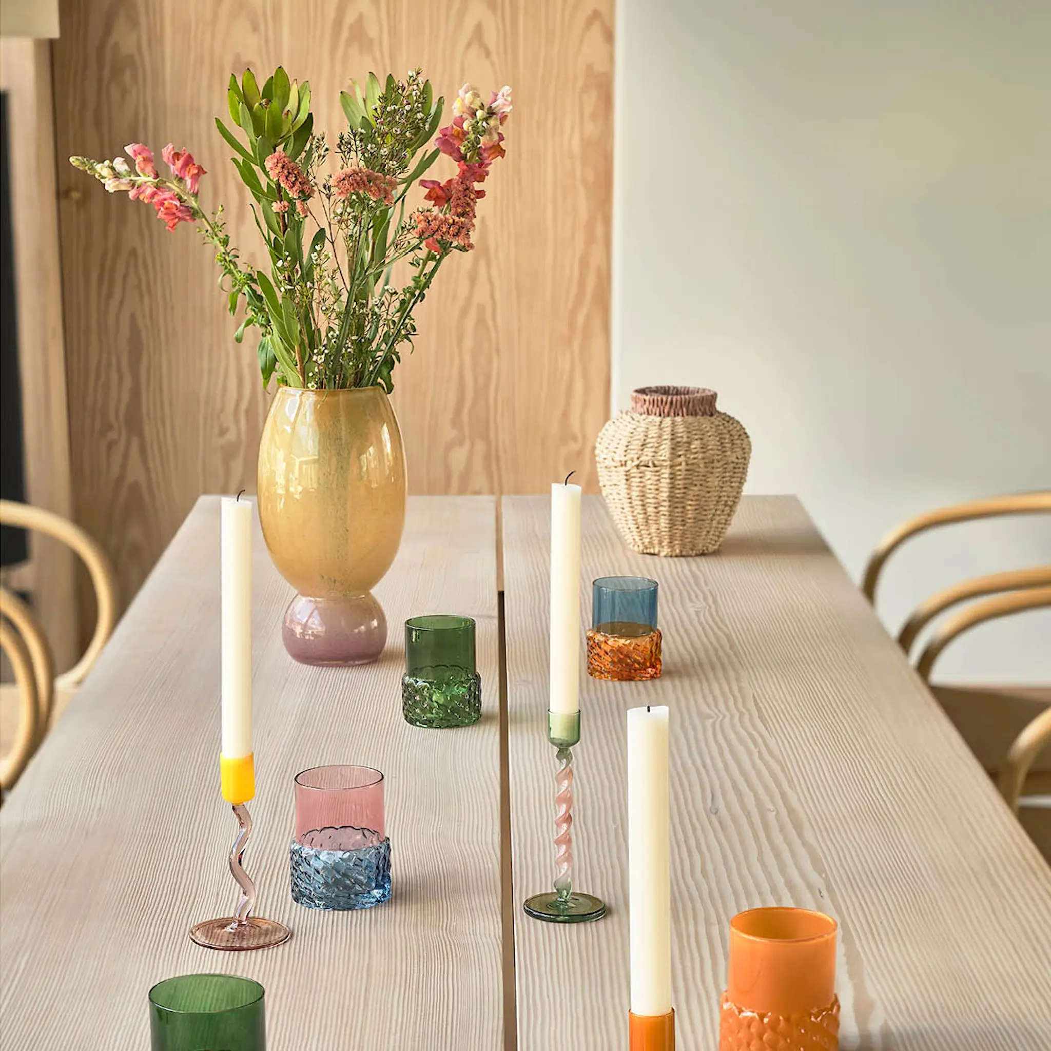 Villa Collection Styles ljuslykta 7,7x10 cm grön