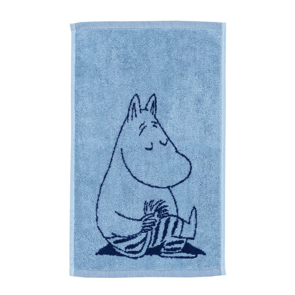 Moomin Arabia - Muumi Käsipyyhe Muumipeikko 30x50 cm Tummansininen