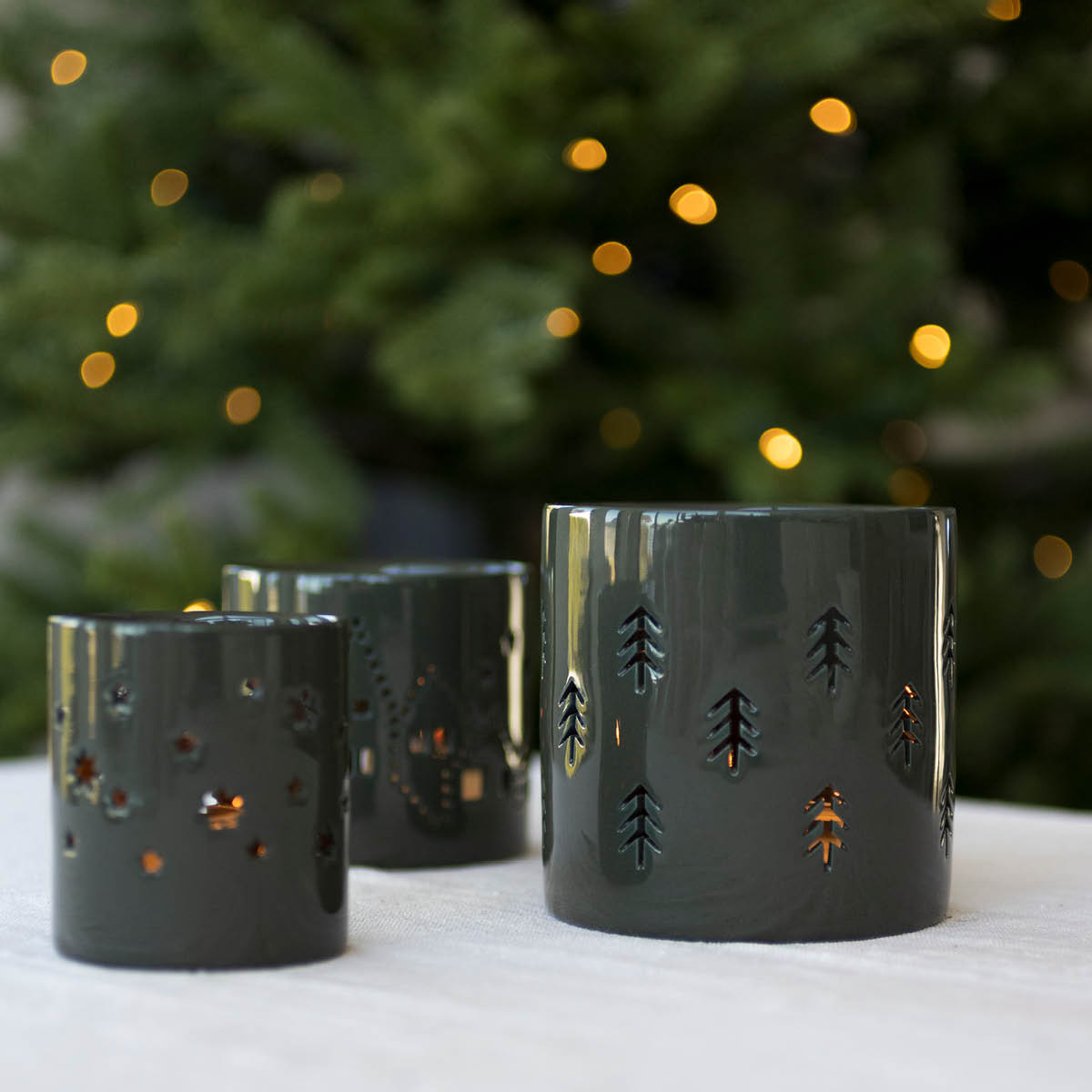 Sögne Home Ljuslykta liten 6 cm stjärna grön