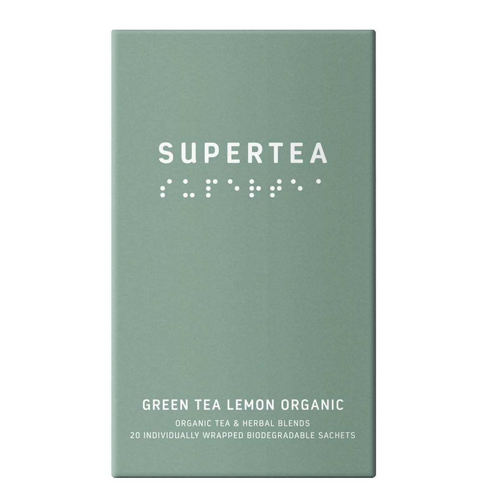 Teministeriet Supertea ekologiskt grönt te 30g 20-pack citron