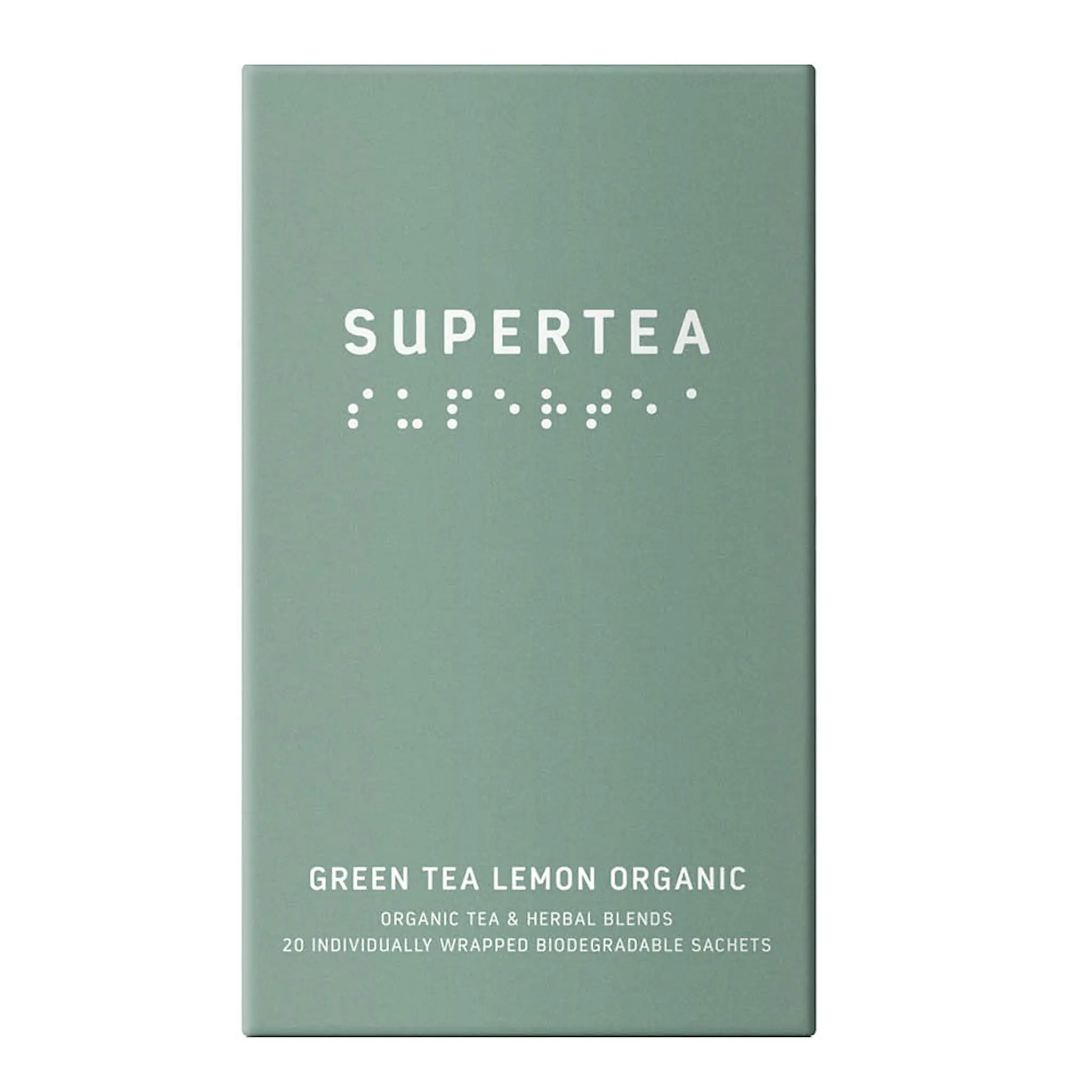 Teministeriet Supertea ekologiskt grönt te 30g 20-pack citron