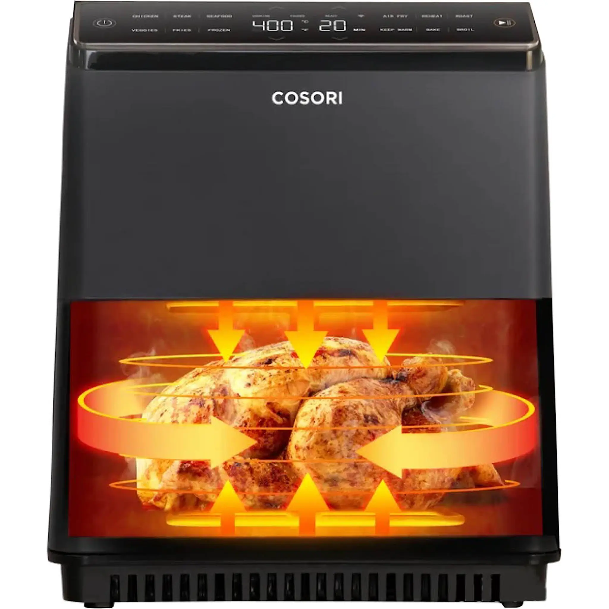 Cosori Dual Blaze airfryer 6,4L/2,5 kg mörkgrå