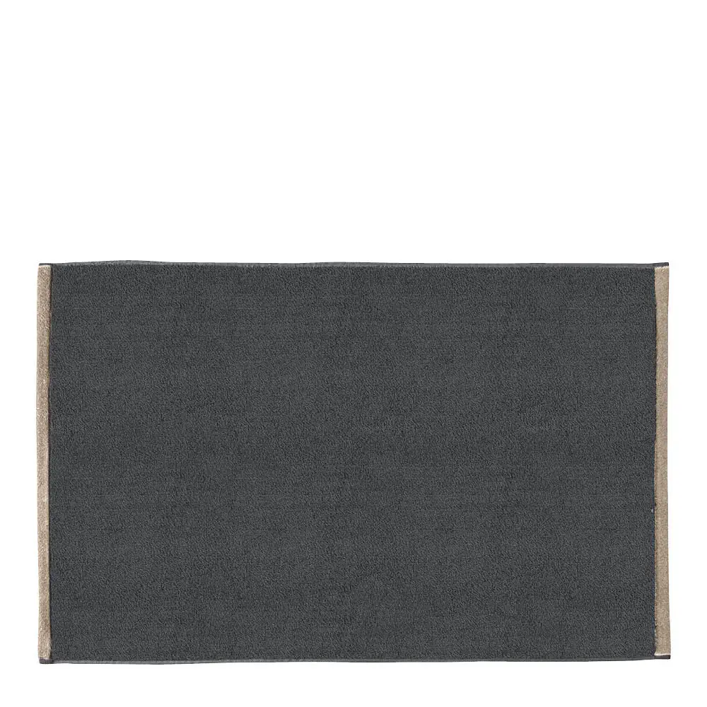 Soft badematte 80x50 cm mørkegrå/lysegrå